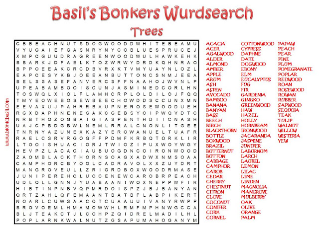 Brain Training with Professor Basil  #61 Wurdsearch Trees @BionicBasil®