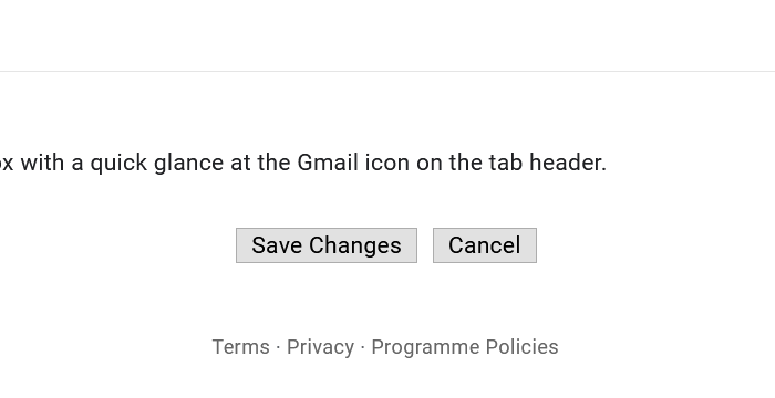 Gmailに変更を保存する
