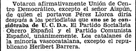 La Constitución fue aprobada por franquistas, por eso el PSOE y el PCE votaron a favor de ella. La Constitución fue aprobada por franquistas, por eso el PSOE y el PCE votaron a favor de ella.