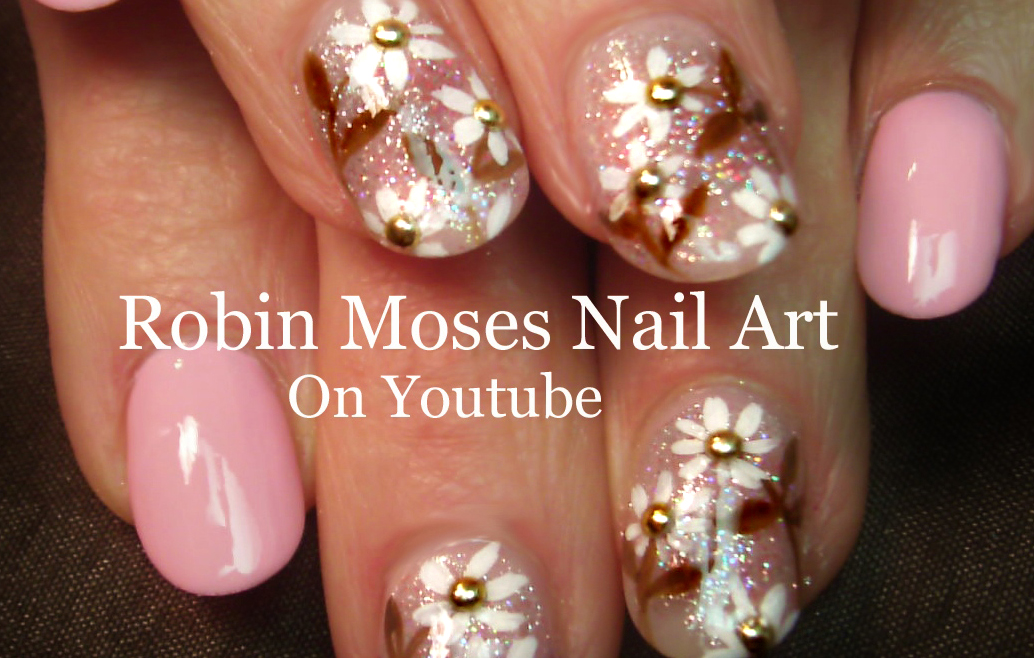 Nail Art by Robin Moses 42 Daisy Nail Art Designs in my New Daisies