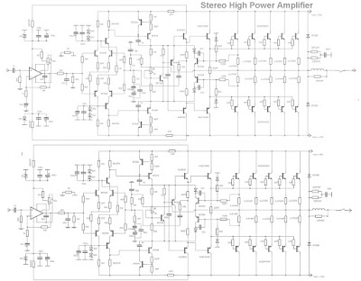 Stereo High Power Audio Amplifier | DIY Circuit