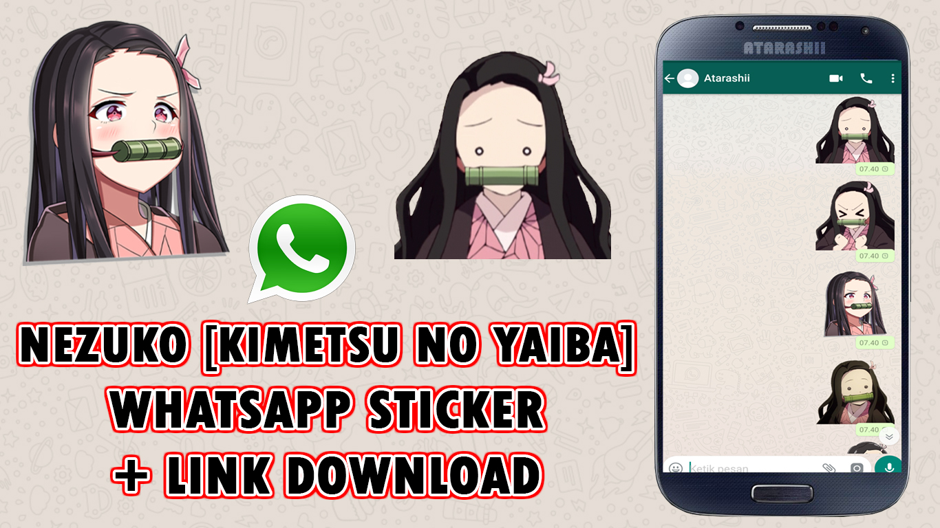 Download Stiker Whatsapp Anime Kimetsu No Yaiba Nezuko