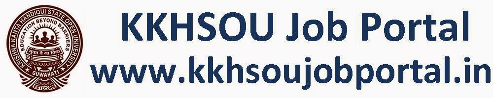 KKHSOU Job Portal: kkhsoujobportal.in