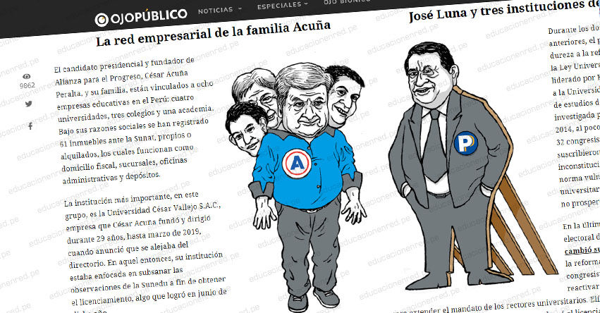 El poderoso negocio educativo de las familias Acuña y Luna ponen en peligro la reforma universitaria El poderoso negocio educativo de las familias Acuña y Luna ponen en peligro la reforma universitaria