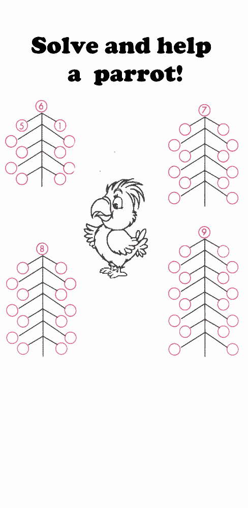 EARLY EDUCATION : simple addition worksheet with pictures