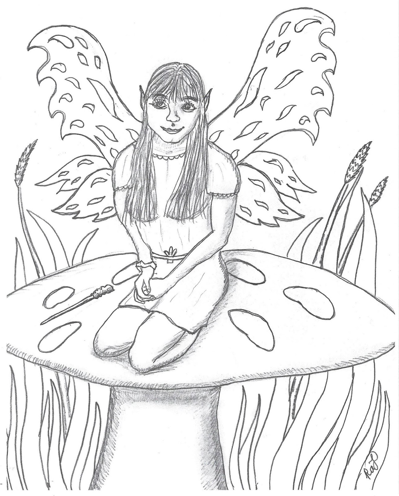 Robin's Great Coloring Pages Mushroom Fairy coloring pages