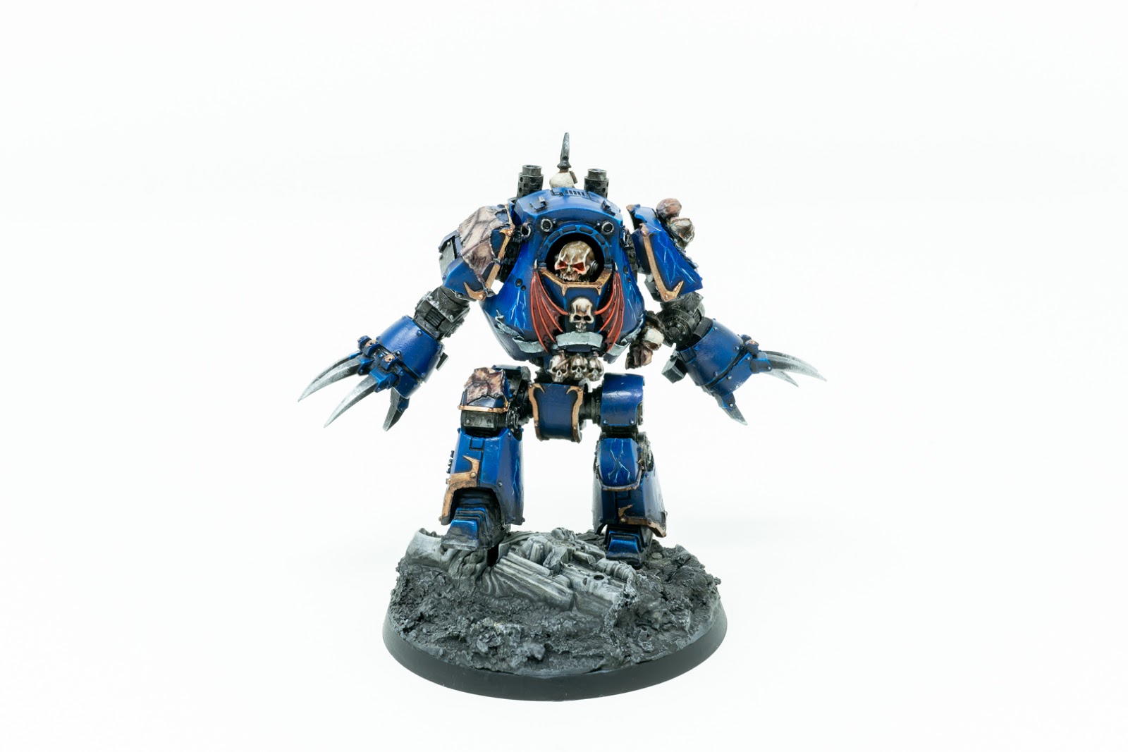 Showcase Horus Heresy Night Lords Contemptor Dreadnought by Silvernome