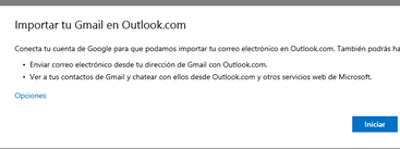 importar gmail desde outlook