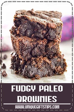 Gooey Fudgy Paleo Brownies Recipe! This heathy dessert recipe is ready in 15 minutes flat and makes the best brownies EVER! #vegan #paleo #grainfree #glutenfree #dairyfree #brownies #fudgybrownies #chocolate #healthydessert #dessert #paleodessert