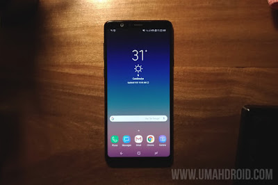 Desain Samsung Galaxy A8 Star Bagian Depan