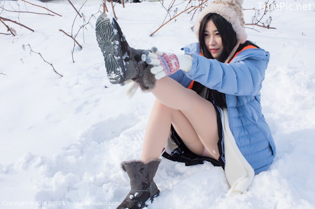 Image-IMISS-Vol.262-Sabrina model–Xu-Nuo-许诺-Sparkling-White-Snow-TruePic.net- Picture-16
