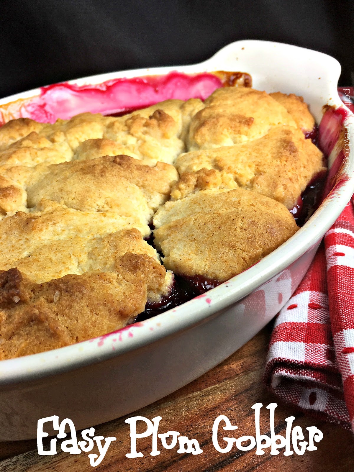 OllaPodrida Easy Plum Cobbler