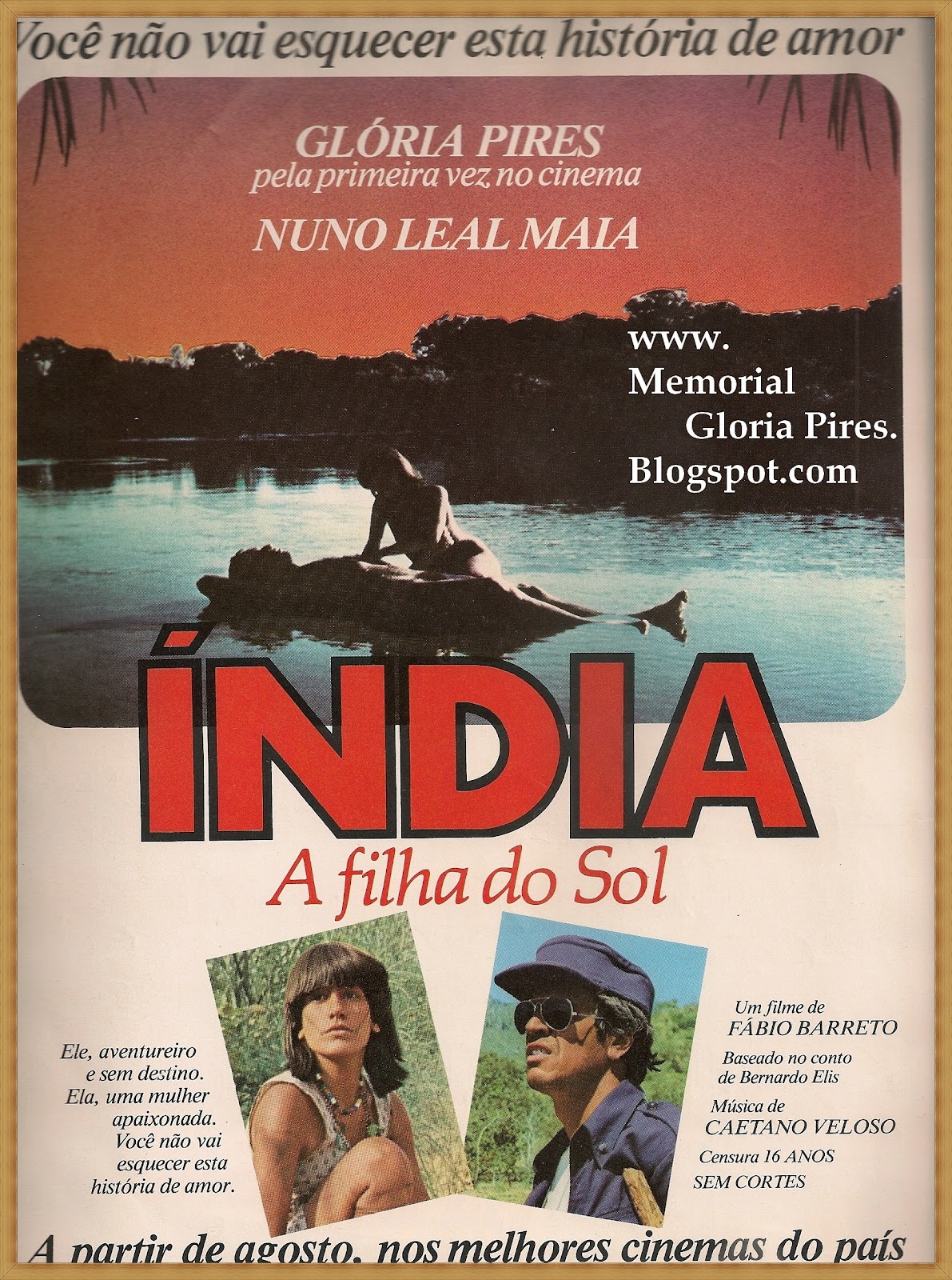 Gloria Pires pela primeira vez no cinema em 'Índia, a Filha do Sol' (1981)