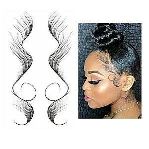 Baby Hair Temporary Tattoos Sticker - DIY Hairstyling Natural Curly Hair