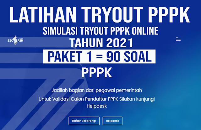 Latihan Tryout PPPK 2021 Online Paket 1 Dan Kunci Jawaban