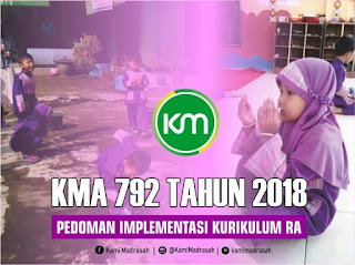 KMA Nomor 792 Tahun 2018 Kurikulum RA
