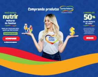 Cadastrar Ação Santa Helena 2020 Juntos Para Nutrir Dinheiro de Volta ou Doação