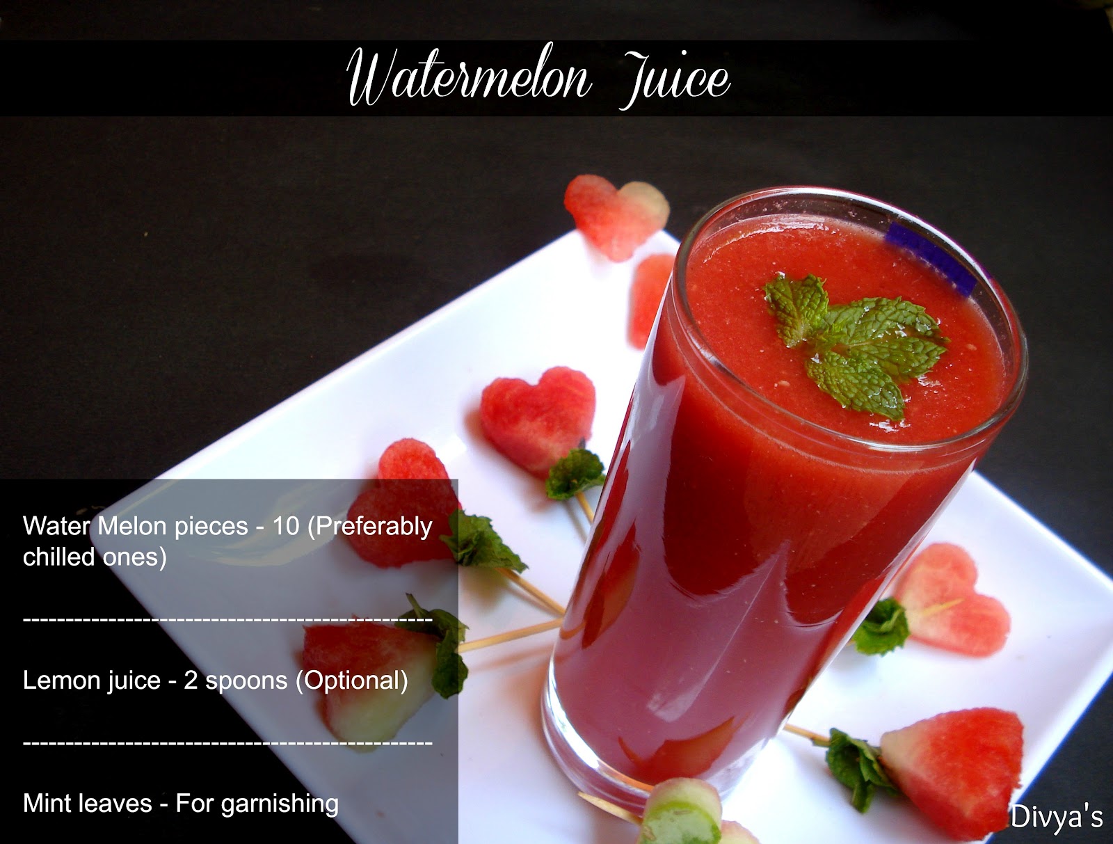 Watermelon Juice You Too Can Cook