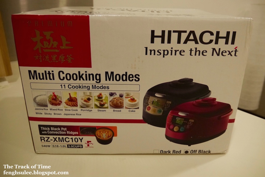 Hitachi Rice Cooker RZXMC10Y Black The Track of Time