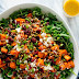 Hearty Sweet Potato, Arugula & Wild Rice Salad with Ginger Dressing