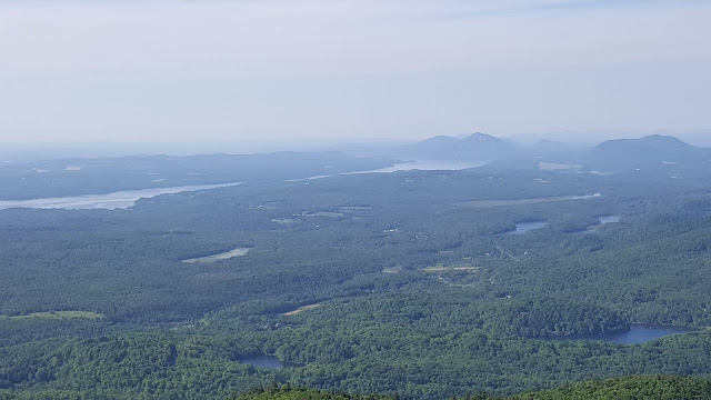 Point de vue à partir du circuit altitude 28000 au mont Orford