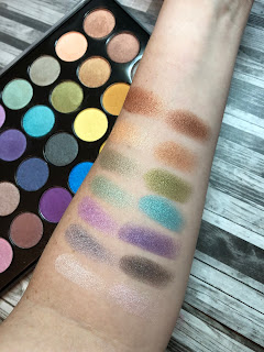 B H Cosmetics Foil Eyes (Colorful Palette Option) Review and Swatches