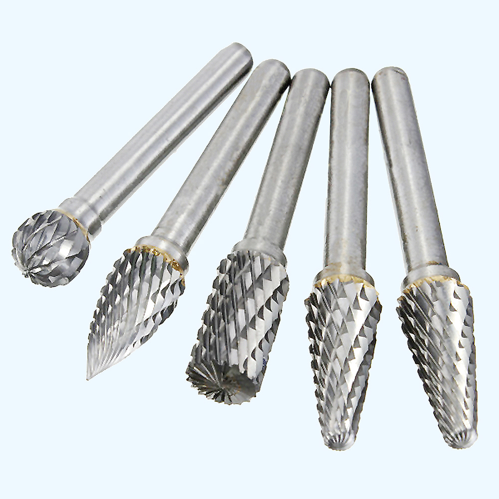 Hown store USA UK EU 1/4" Shank Double Cut Burr Bit Carbide Rotary