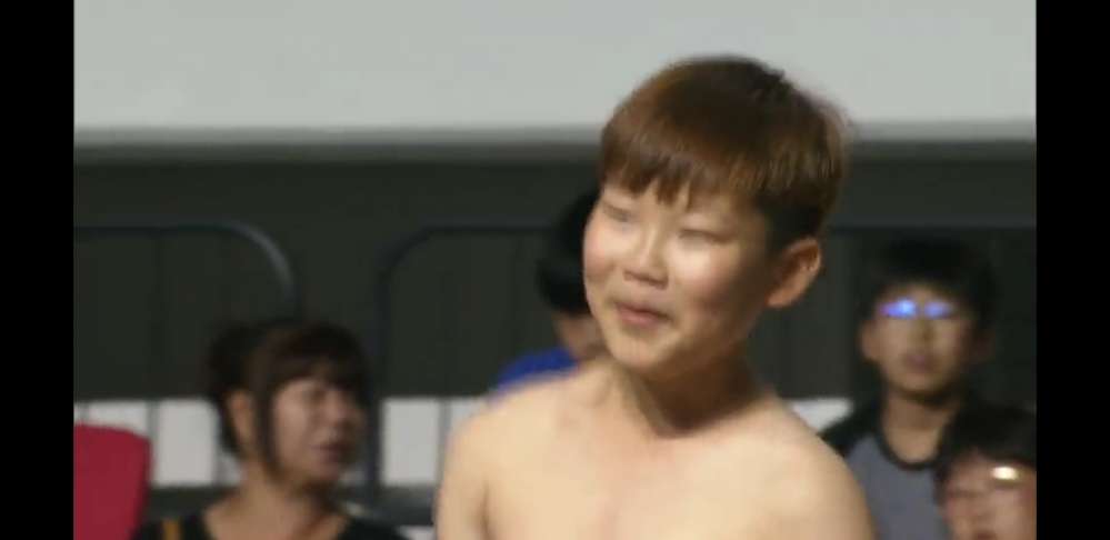 어린이 씨름대회 결승전 수준