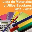 Lista de Utiles Ciclo Escolar 2011 2012