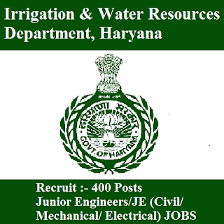 HID Answer Key 2017 | 400 Posts | Junior Engineers/JE Jobs | Sarkari Naukri Irrigation & Water Resources Department, HID Haryana, HID, HID Answer Key, Answer Key, hid haryana logo