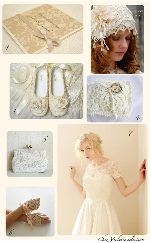 wedding selection - lace and cream by Chez Violette