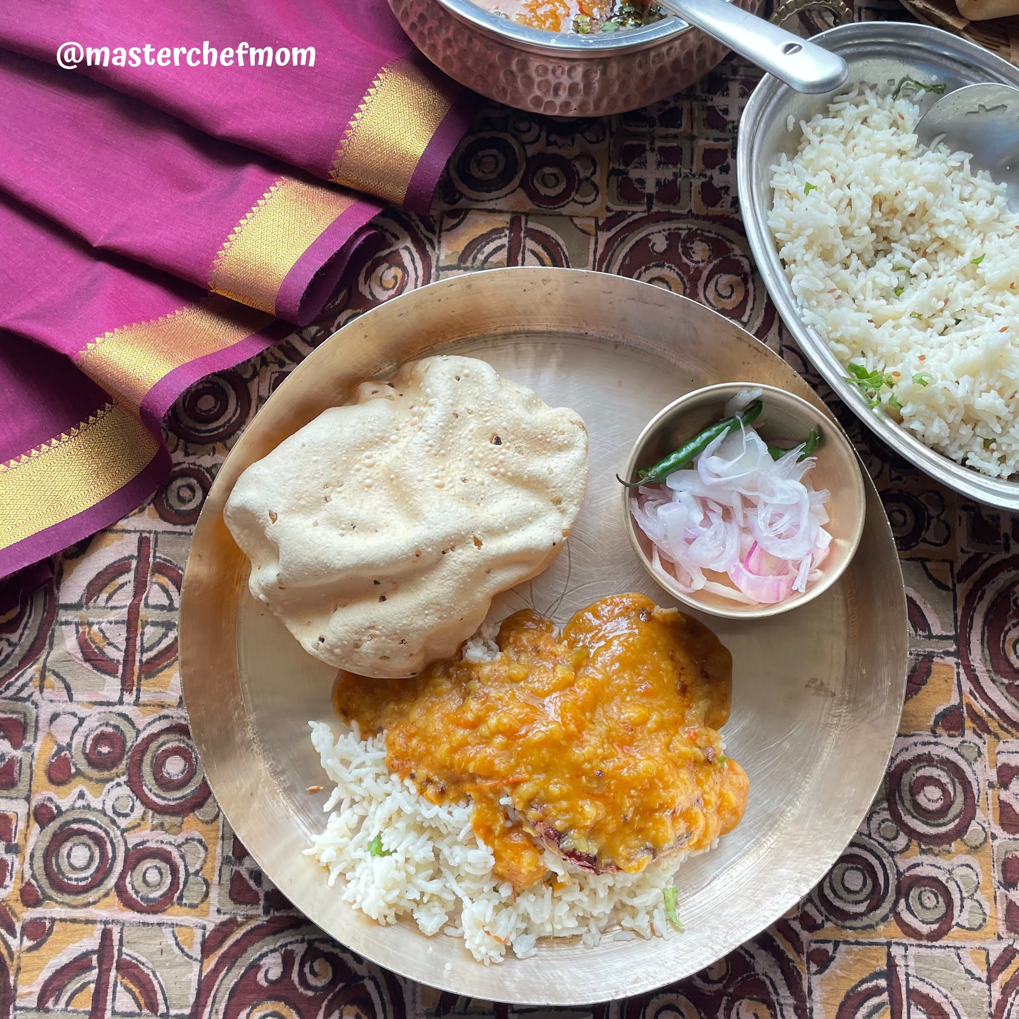 MASTERCHEFMOM Restaurant Style Dal Fry/Yellow Dal Tadka Recipe One