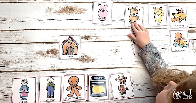 Help your students retell the story of The Gingerbread Man with these printable sequencing cards. Perfect for preschool or kindergarten. #kindergarten #free #printable #preschool
