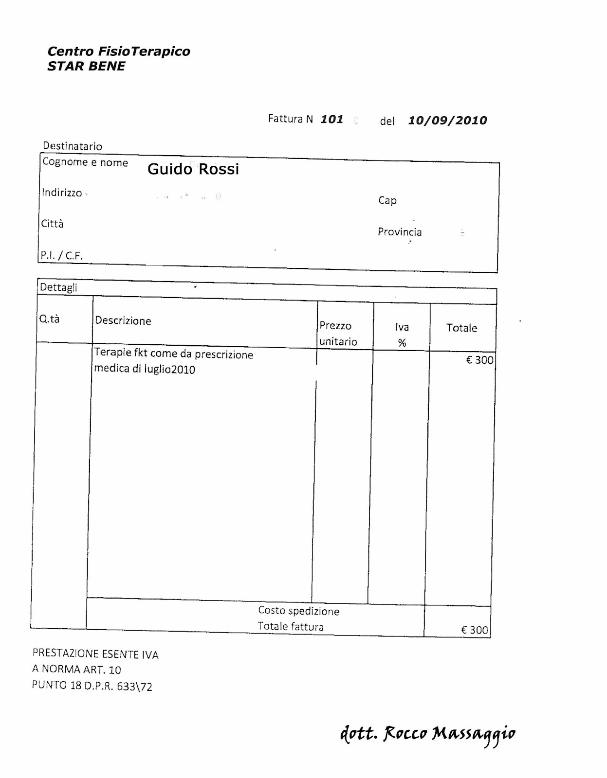 Ricorso Per Denuncia Di Danno Temuto Fac-simile