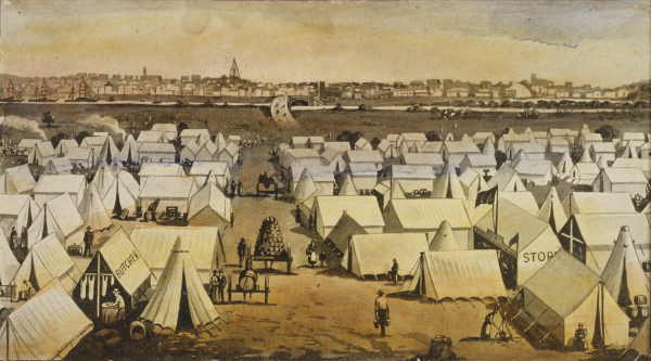 Tent Towns in California Gold Rush