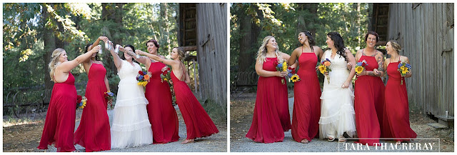 Red Bridesmaid dresses