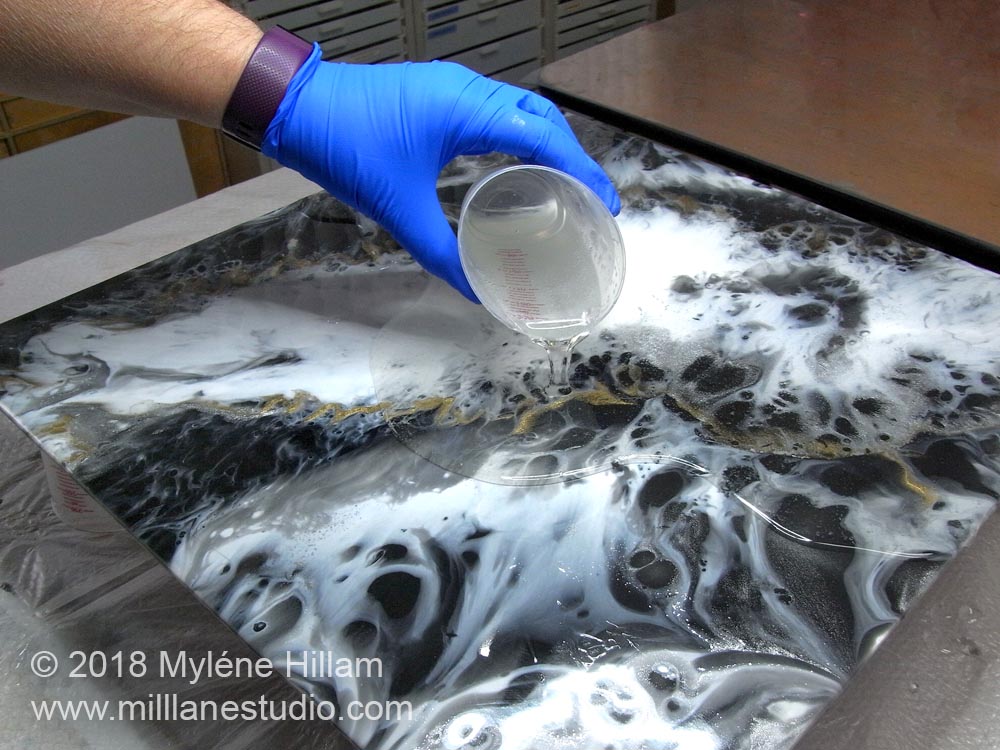 How to Create Cells in a Resin Art Masterpiece | Mill Lane Studio