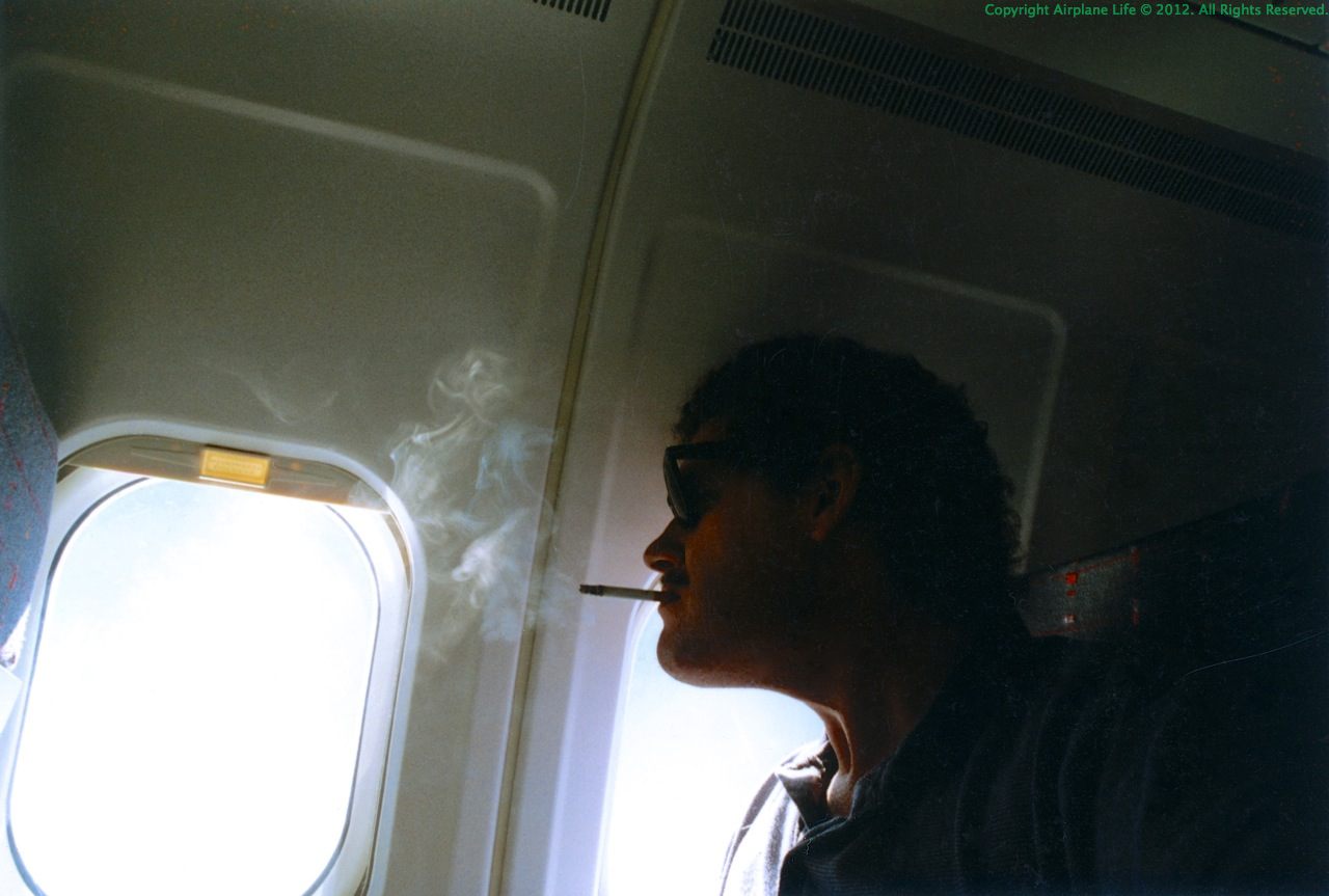 Airplane Life Smoking Section on the Plane