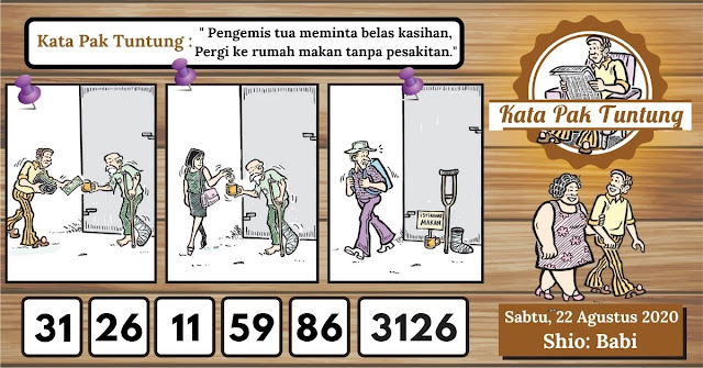 Angka Main Tuntung 22 Agustus 2020 Arti Kata Gambar Pak