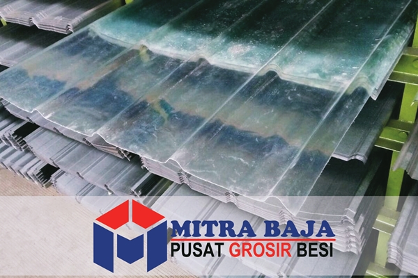 Atap Spandek Fiberglass Transparan Mitra Baja Online