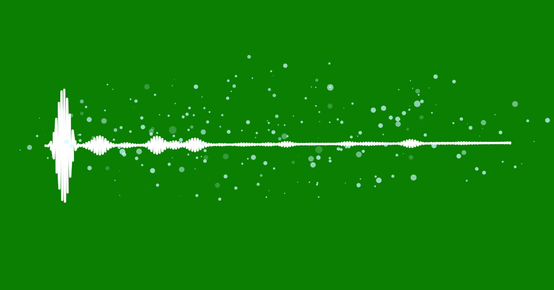 New green screen line audio spectrum Video footage Top green screen