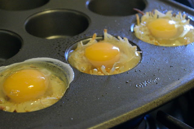 The eggs cracked into the nests.