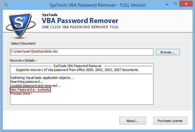Excel password recovery standard