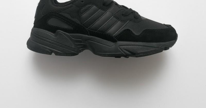 adidas yung 1 og black leather trainers