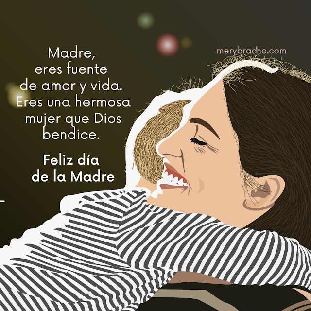 bendiciones feliz dia de la madre tarjeta bonita con mensaje cristiano para mama