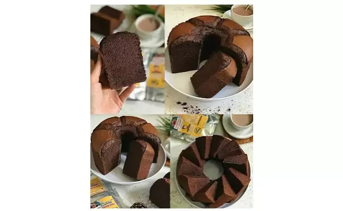 cara membuat kue chocolate chiffon yang sederhana dan kenyal