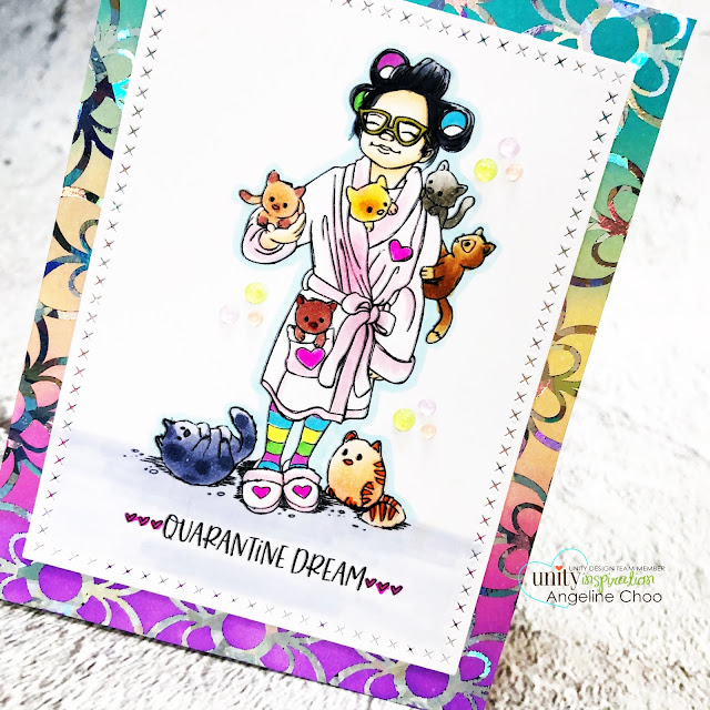 ScrappyScrappy-: *Updated* Unity Stamp digital stamps -Quarantine Dream #scrappyscrappy #unitystampco #unitystampdigi #unitystampdigistamp #unitystampdigitaldesign #card #cardmaking #handmadecard #papercrafting #digitalstamp #unitydecofoil #tonercardfronts #floralbackground #rainbowbackground #distressoxide #decofoil #foiling #quarantinedream #stayathome #copicmarkers #petlover #nuvojeweldrops #catlover