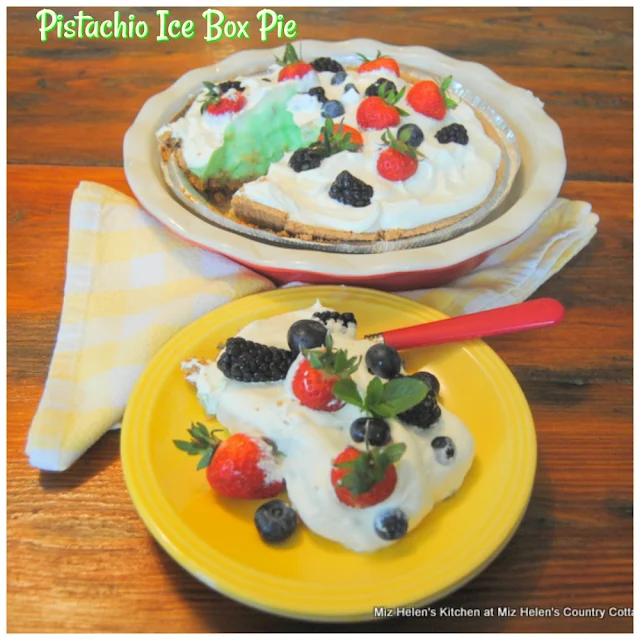 Pistachio Ice Box Pie at Miz Helen's Country Cottage