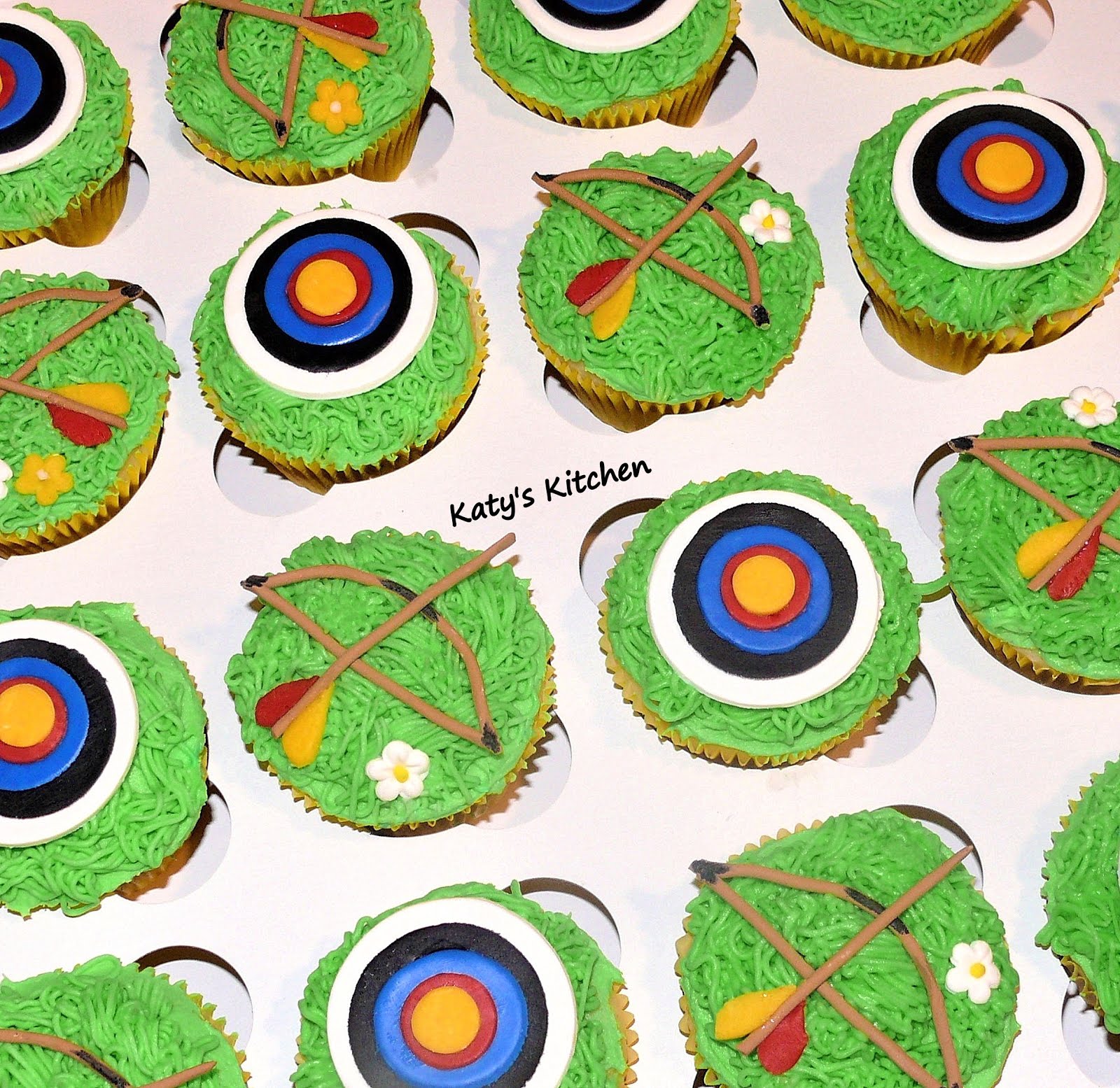 Katy's Kitchen Archery Cupcakes
