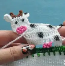 Puntilla Vaquitas a Crochet